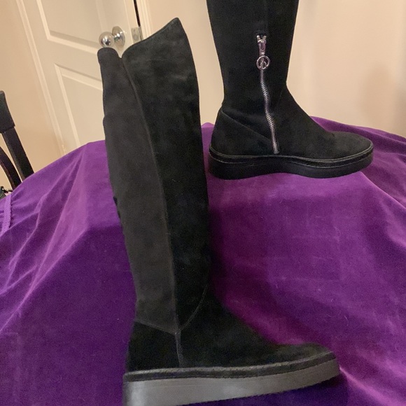 Wishbone tall suede, leather winter boots, size 6 - Picture 4 of 16